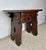 Rustic Hand-Carved Walnut Stool, 1910 For Sale - Image 6 of 13