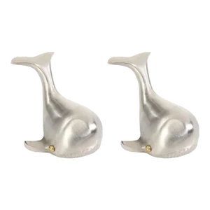 Orca Whale Pewter Bottle Openers, Set of 2