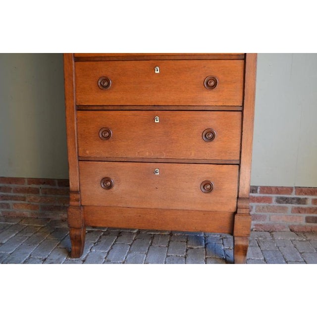 Antique Oak Empire Chiffonier For Sale - Image 4 of 11