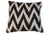 Contemporary Black & White Silk Ikat Pillows- A Pair For Sale - Image 3 of 4