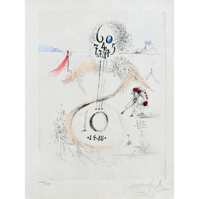 Salvador Dali, Guerre de 1914-1918, 1967, Etching For Sale