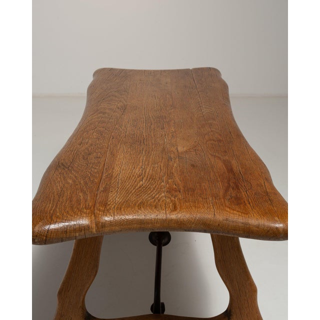 Brutalist 19th Century France Brutalist Amber Wood Coffee Table For Sale - Image 3 of 11
