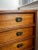 Mid-Century Modern Vintage Mid-Century Modern Teak 5-Drawer Chest With Brass Drop Handles For Sale - Image 3 of 15