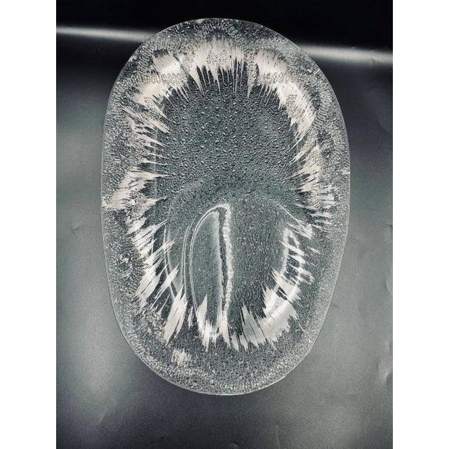 Mid 20th Century Vintage Dorothy Thorpe Silver “Atomic Splash” Indented Oblong Serving Platter and Corresponding Elongated Server- 2 Pieces For Sale - Image 5 of 13