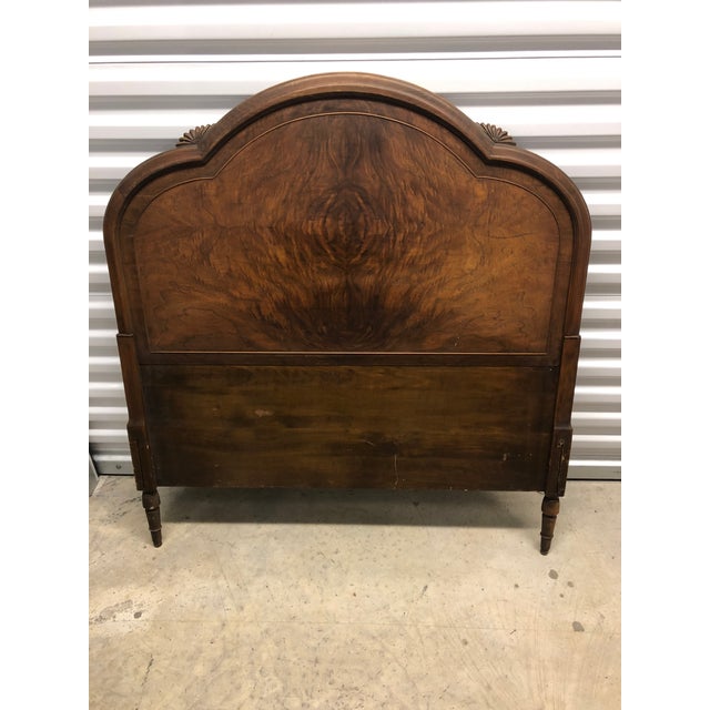 20th Century Art Deco Twin Wooden Headboard Chairish