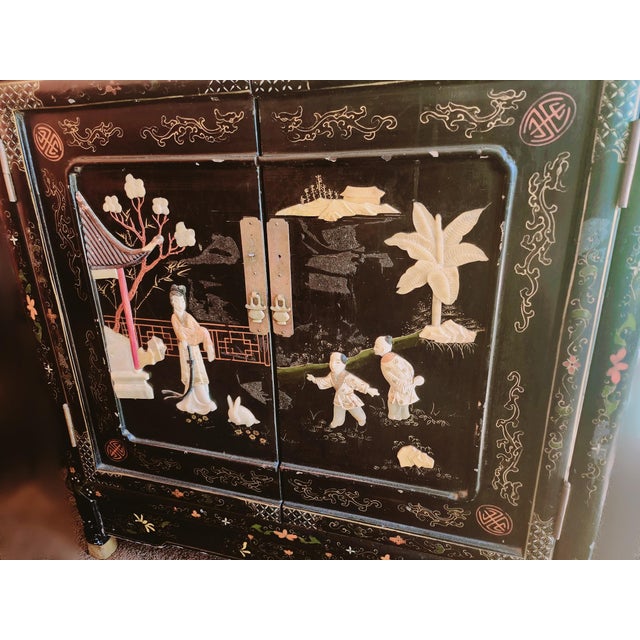 Wood Chinese Mid-20th Century Cabinet For Sale - Image 7 of 8