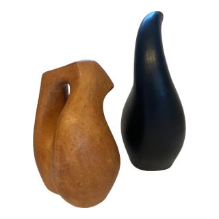 Biomorphic Sculptures in the Manner of Henry Moore by Ruth Pumphrey “Figures” For Sale