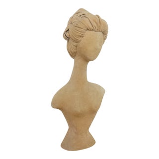 1940s Abstract Velvet Mannequin Bust For Sale