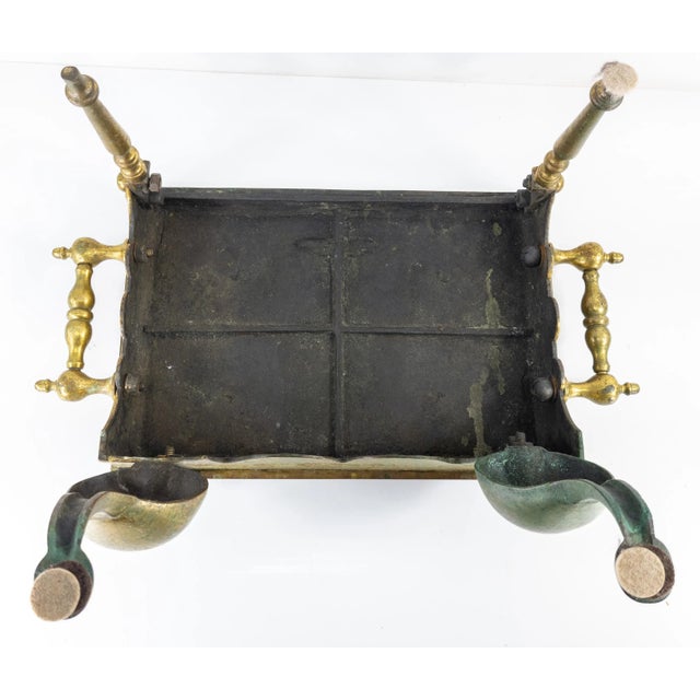 English or American Brass Fireplace Trivet For Sale - Image 10 of 12