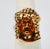 This is part of Chairish’s Fine Jewelry assortment. This portrait ring of a man's face is extremely detailed and the...