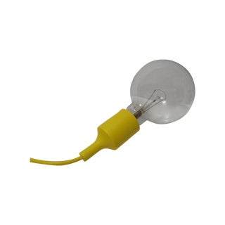 Swedish Yellow Light Bulb Pendant Lamp Pop Art Globe Hanging Light For Sale