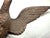 Antique Solid Brass Bronze Open Winged American Eagle Bird Heavy Flag Finial For Sale - Image 10 of 13