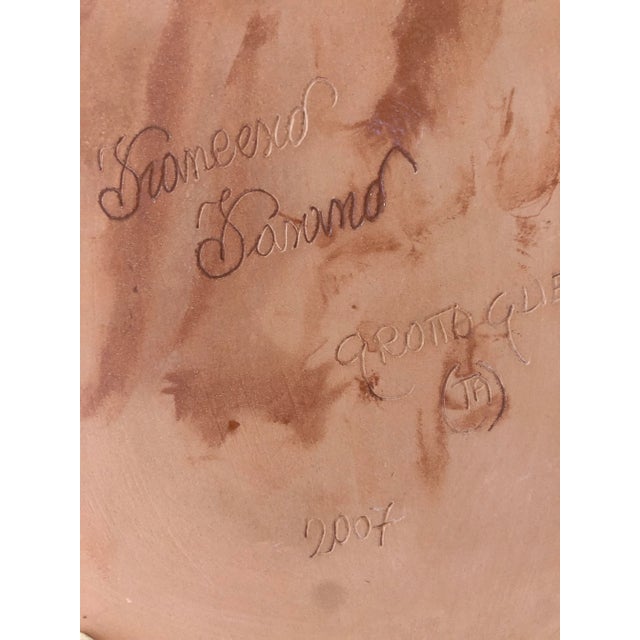 Italian Ceramic Large Vase / Umbrella Stand by Francesco Fasano, 2007 Grottaglie, Italy For Sale - Image 11 of 12