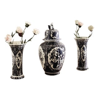 Antique Vases, 1800s, Set of 3 For Sale