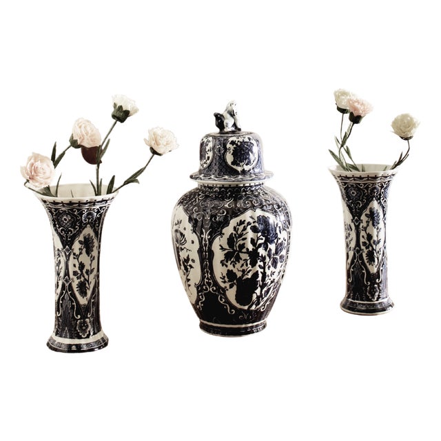 Antique Vases, 1800s, Set of 3 For Sale