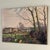 Antique Oil Painting on Canvas by Victor Fermans 'Winter Village Landscape' For Sale - Image 4 of 16