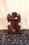 1920s Folk Art Dark Walnut Corner Shelf With Gothic Floral Details For Sale - Image 11 of 15
