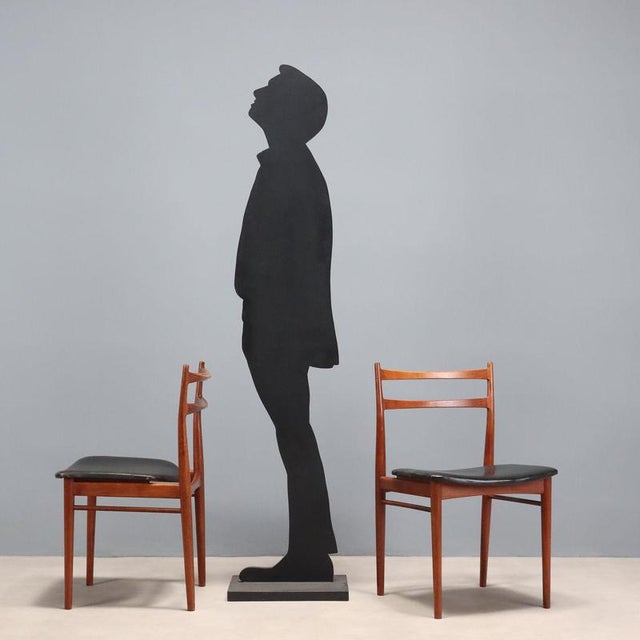 Set of six vintage chairs designed by Henry Rosengren Hansen for Brande Møbelindustri in the 1960s, exemplifying the...