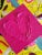 Hot Pink Hot Pink Abstract Heart Painting For Sale - Image 8 of 9