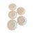 Ceramic Set of Five Antique English Coalport Indian Tree Scalloped Luncheon Plates, Circa 1891–1919 For Sale - Image 7 of 10