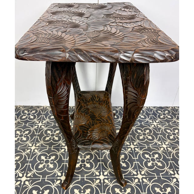 Japanese Two Tier Side Table from Liberty and Co, 1900s For Sale - Image 11 of 18