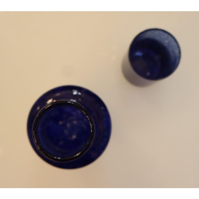 Murano Blown Glass Millebolle Bottle from Manifattura Di Murano, 1960s, Set of 2 For Sale - Image 10 of 13