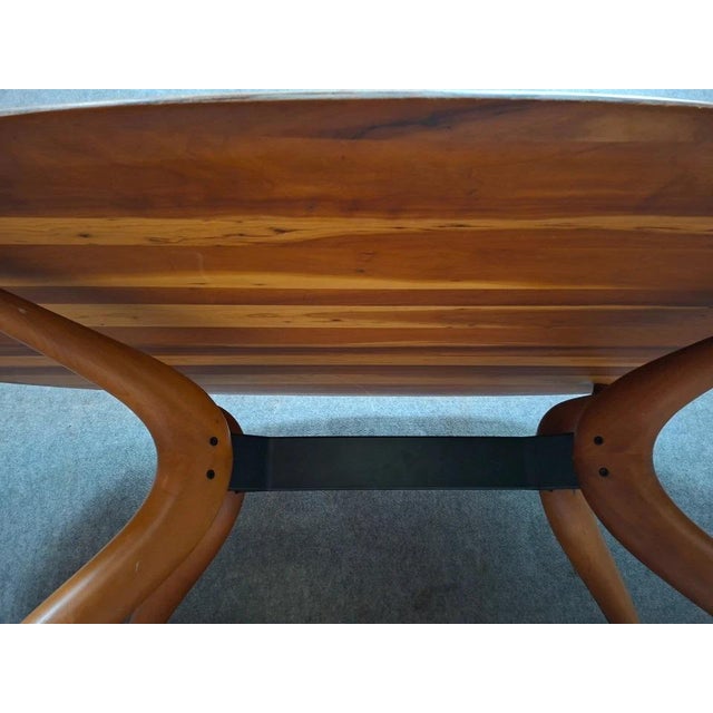 Oval dining table with an organic design, mid-20th century, Maurizio Marconato & Terry Zappa for Porada, Italy. The...