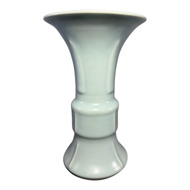 Ancient Chinese Longquan Celadon Gu Vase | One of a Kind For Sale