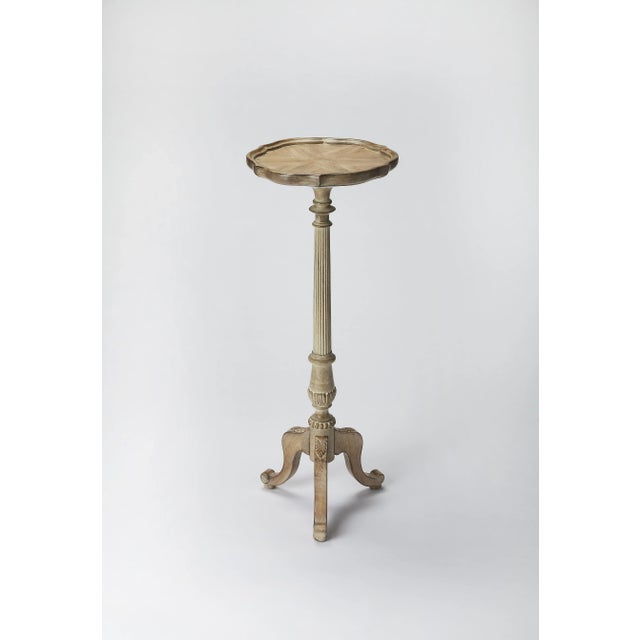Traditional Chatsworth Pedestal Plant Stand, Gray For Sale - Image 3 of 4