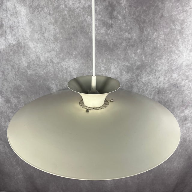 Metal Vintage Danish Pendant Lamp, 1980s For Sale - Image 7 of 9