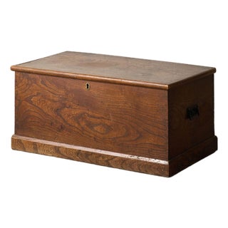 19th Century Elmwood Blanket Chest For Sale