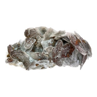 Biophilic Mineral Cluster — All Natural. Calcite Plates With Iron Inclusions For Sale