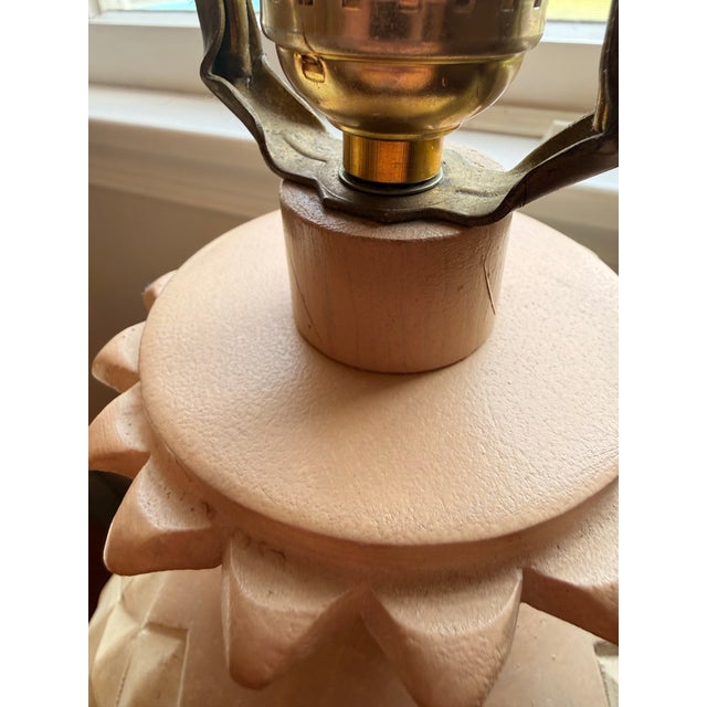 Grand 1990s Palm Beach Regency "Casual Lamps" Pineapple Urn Table Lamps - A Pair For Sale - Image 10 of 11
