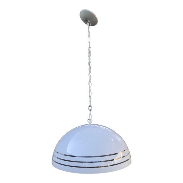 1960s Vintage Mushroom Dome Pendant For Sale