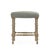 The Giselle Bar Stool from Zentique is a French country backless bar stool with a seafoam green raw silk padded seat...