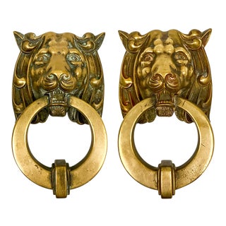 Vintage New Lion Door Knockers For Sale Chairish