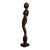 Vintage Modernist Carved Hardwood Female Figure, Southeast Asian Decorative Floor Sculpture, Mid to Late 20th Century For Sale