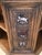 1970s Vintage Romweber Viking Oak Zodiac Leather Top Octagon Table For Sale - Image 5 of 8