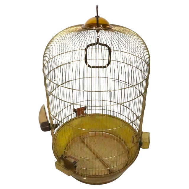 Vintage Space Age Fer Plast Birdcage Made in Italy C. 1970's For Sale - Image 9 of 17