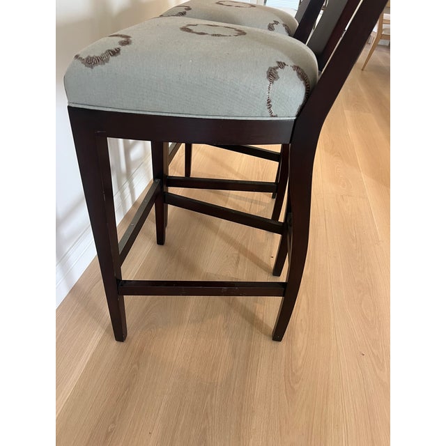 Late 20th Century Late 20th Century Donghia Bar Stools (Pair) For Sale - Image 5 of 6