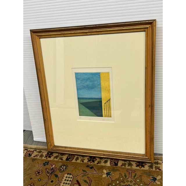 Design Plus Gallery presents Naples, a Signed Lithograph and Artist Proof. The artist drew this linear view of sky,...
