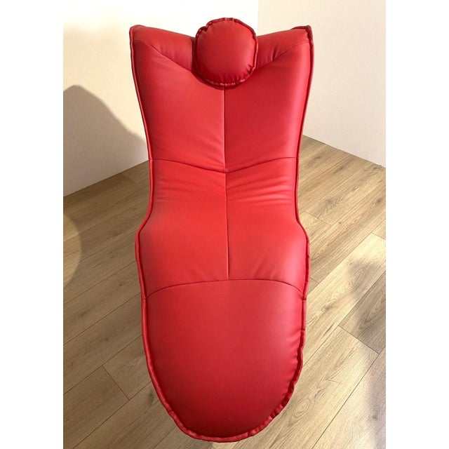 Red Model DS151 Chaise Longue by Jane Worthington for de Sede, 1990s For Sale - Image 6 of 9