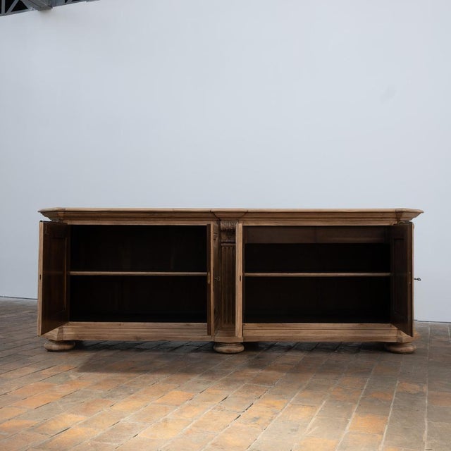 Large Vintage Oak Sideboard, 1950 For Sale - Image 3 of 13