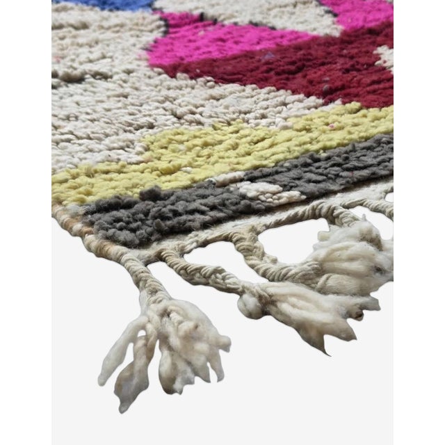 Handwoven Berber Wool Rug - For Sale In Cleveland - Image 6 of 8