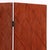 Jean-Michel Frank Mahogany and Straw Marquetry Veneer Folding Screen, in the Manner of Jean-Michel Frank. For Sale - Image 4 of 5