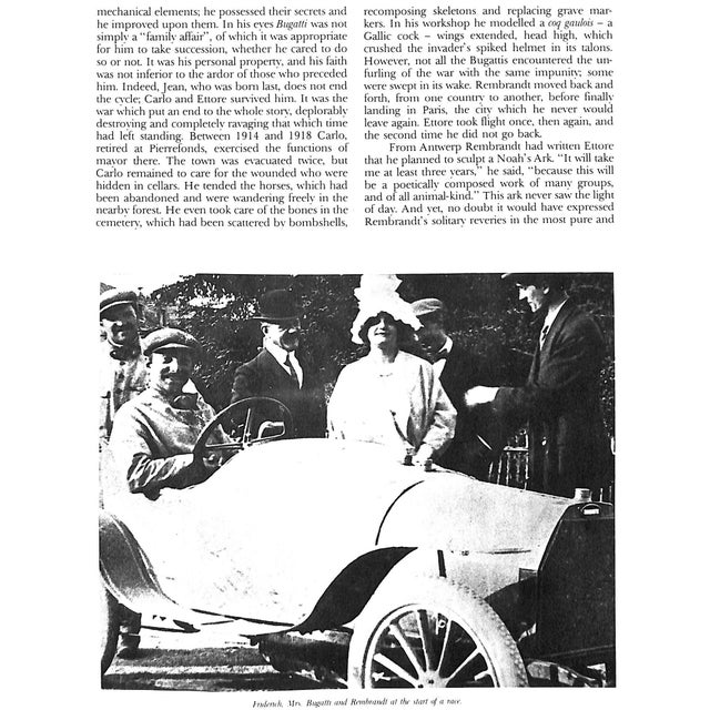 "Bugatti, Carlo-Rembrandt-Ettore-Jean" 1982 Dejean, Philippe [Text By] For Sale In New York - Image 6 of 12