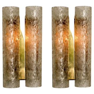 Doria Wall Lamps in Brass and Glass, 1960s, Set of 3 For Sale