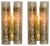 Doria Wall Lamps in Brass and Glass, 1960s, Set of 3 For Sale