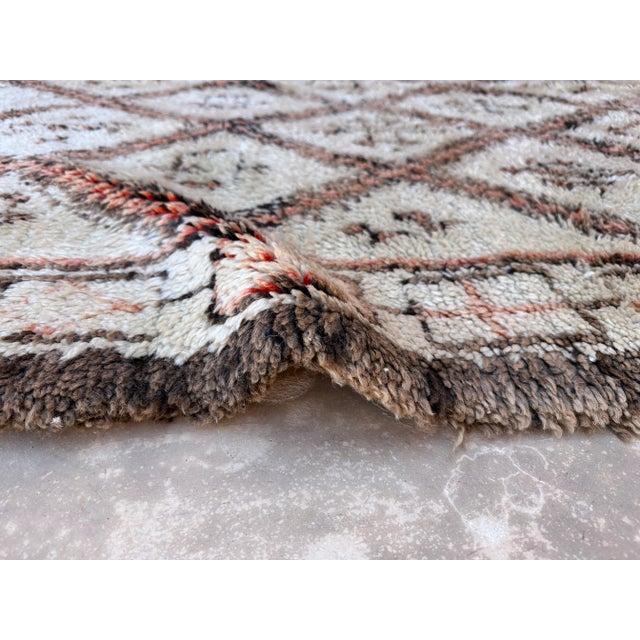 Traditionally used as bedding to keep warm during the cold winter months in the Atlas mountains of Morocco. The Beni...