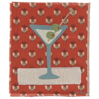 Gemma the Martini by Willa Heart in Brimfield Black Frame, Mini Art Print For Sale